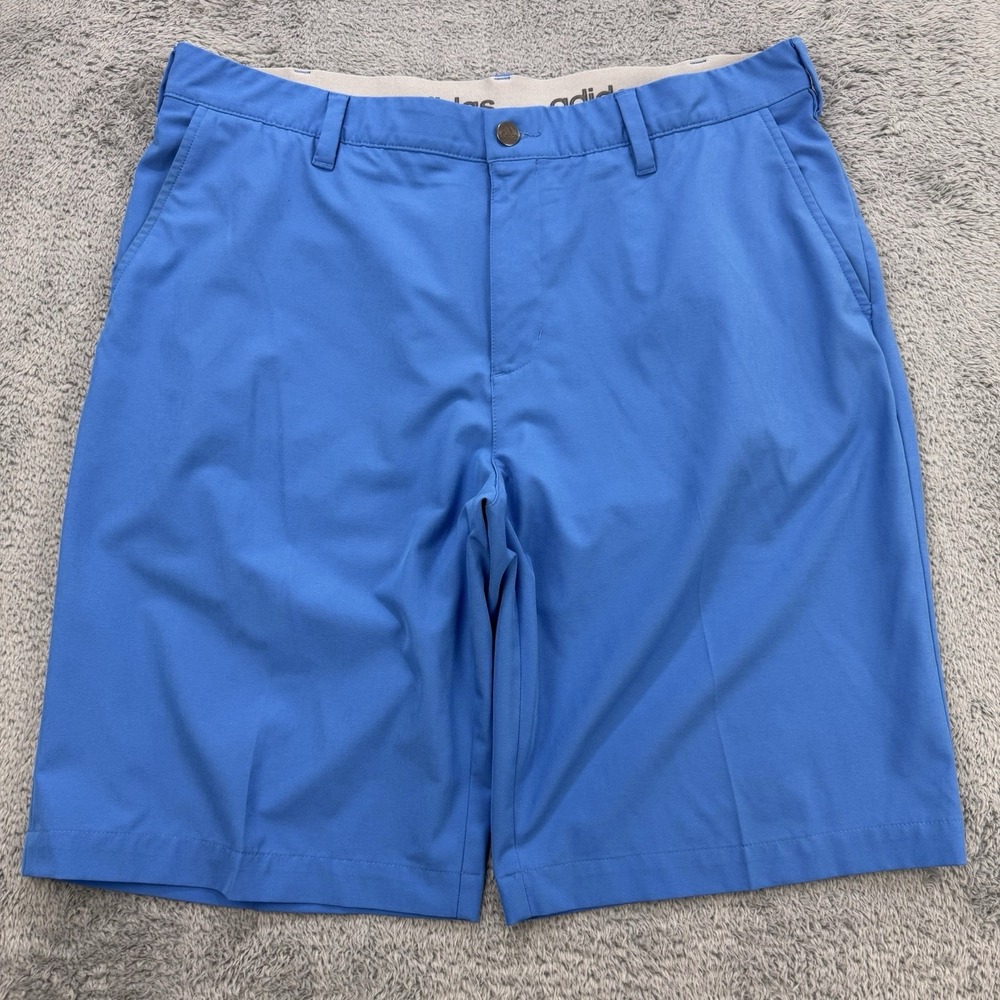 Adidas Ultimate 365 Shorts Men 35x10" Blue Stretch Tech‎ Wicking AF0361